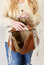 Load image into Gallery viewer, SHOMICO Fringe Detail Contrast Handbag