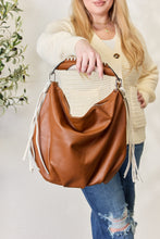 Load image into Gallery viewer, SHOMICO Fringe Detail Contrast Handbag