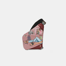 Load image into Gallery viewer, Nicole Lee USA Vegan Leather Leopard & Lip Pattern Crossbody Bag