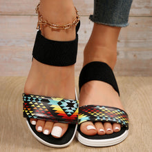 Load image into Gallery viewer, PU Leather Open Toe Low Heel Sandals