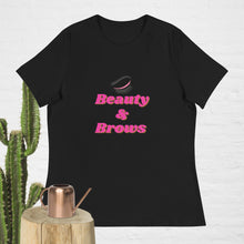 Load image into Gallery viewer, Beauty & Brows Women's Relaxed T-Shirt