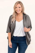 Load image into Gallery viewer, Plus Size Ribbed Cocoon Cover Up