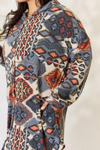 Load image into Gallery viewer, Heimish Full Size Printed Button Up Hooded Jacket