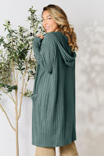 Load image into Gallery viewer, Basic Bae Full Size Ribbed Open Front Long Sleeve Cardigan