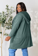 Load image into Gallery viewer, Basic Bae Full Size Ribbed Open Front Long Sleeve Cardigan