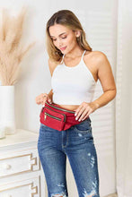Load image into Gallery viewer, Fame Triple Pocket Nylon Fanny Pack