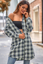 Load image into Gallery viewer, Plaid Tie Front Mini Shirt Dress