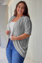 Load image into Gallery viewer, Plus Size Ribbed Cocoon Cover Up