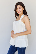Load image into Gallery viewer, HEYSON Good Attitude Full Size Back Tie Detail Ruffle Tunic Top