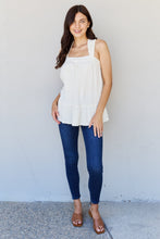 Load image into Gallery viewer, HEYSON Good Attitude Full Size Back Tie Detail Ruffle Tunic Top