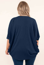 Load image into Gallery viewer, Plus Size Ribbed Cocoon Cover Up