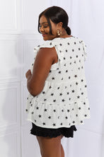 Load image into Gallery viewer, Heimish Shine Bright Full Size Butterfly Sleeve Star Print Top