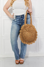 Load image into Gallery viewer, Justin Taylor Brunch Time Straw Rattan Handbag