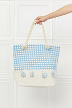 Load image into Gallery viewer, Justin Taylor Picnic Date Tassle Tote Bag