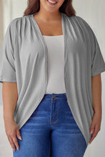 Load image into Gallery viewer, Plus Size Ribbed Cocoon Cover Up