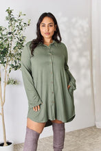 Load image into Gallery viewer, Celeste Full Size Button Down Shirt Dress