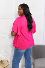 Load image into Gallery viewer, Yelete Full Size More Than Words Flutter Sleeve Top