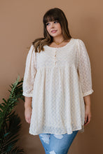 Load image into Gallery viewer, Davi & Dani Wave Hello Full Size Run Textured Babydoll Blouse