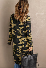 Load image into Gallery viewer, Double Take Printed Open Front Longline Cardigan