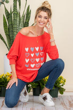 Load image into Gallery viewer, Celeste Full Size Heart Graphic Long Sleeve T-Shirt
