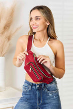 Load image into Gallery viewer, Fame Triple Pocket Nylon Fanny Pack