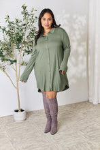 Load image into Gallery viewer, Celeste Full Size Button Down Shirt Dress