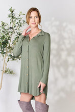 Load image into Gallery viewer, Celeste Full Size Button Down Shirt Dress
