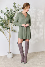 Load image into Gallery viewer, Celeste Full Size Button Down Shirt Dress