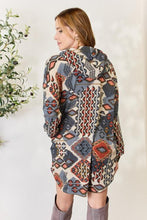 Load image into Gallery viewer, Heimish Full Size Printed Button Up Hooded Jacket