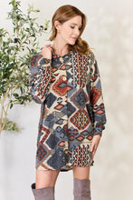 Load image into Gallery viewer, Heimish Full Size Printed Button Up Hooded Jacket
