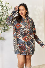 Load image into Gallery viewer, Heimish Full Size Printed Button Up Hooded Jacket
