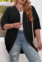Load image into Gallery viewer, Plus Size Ribbed Cocoon Cover Up