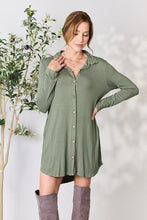 Load image into Gallery viewer, Celeste Full Size Button Down Shirt Dress