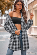 Load image into Gallery viewer, Plaid Tie Front Mini Shirt Dress