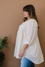 Load image into Gallery viewer, Davi & Dani Wave Hello Full Size Run Textured Babydoll Blouse