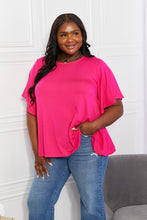 Load image into Gallery viewer, Yelete Full Size More Than Words Flutter Sleeve Top