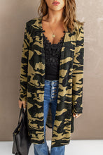 Load image into Gallery viewer, Double Take Printed Open Front Longline Cardigan