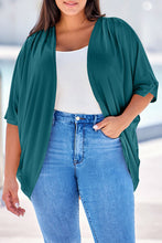 Load image into Gallery viewer, Plus Size Ribbed Cocoon Cover Up