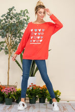 Load image into Gallery viewer, Celeste Full Size Heart Graphic Long Sleeve T-Shirt