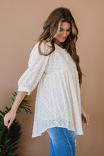 Load image into Gallery viewer, Davi & Dani Wave Hello Full Size Run Textured Babydoll Blouse