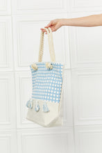 Load image into Gallery viewer, Justin Taylor Picnic Date Tassle Tote Bag