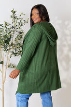 Load image into Gallery viewer, Basic Bae Full Size Ribbed Open Front Long Sleeve Cardigan