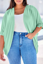 Load image into Gallery viewer, Plus Size Ribbed Cocoon Cover Up