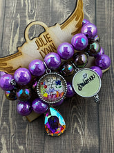 Load image into Gallery viewer, Purple Bracelet Stack
