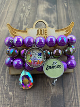 Load image into Gallery viewer, Purple Bracelet Stack
