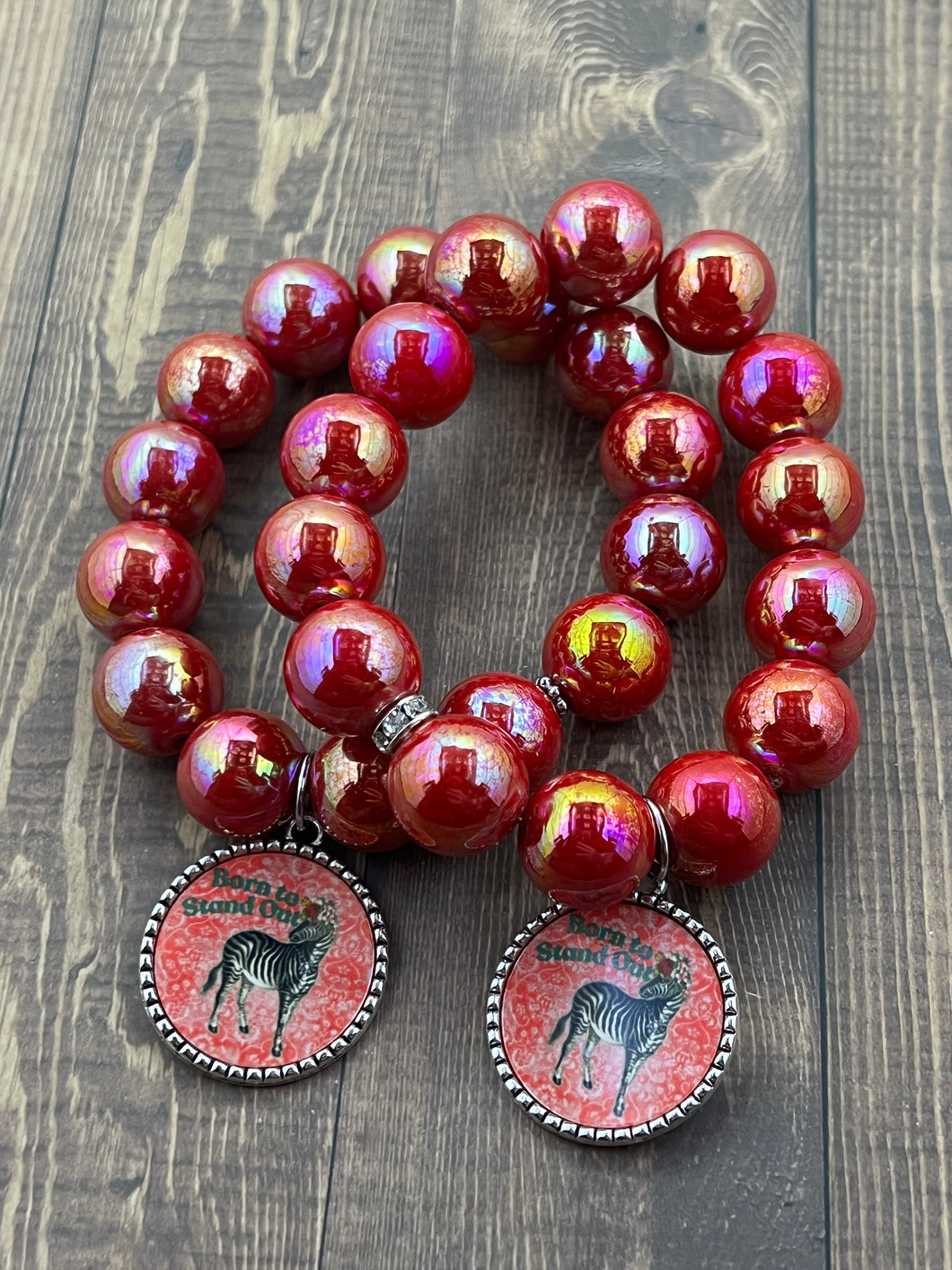 Born to Stand Out Red Bracelet