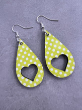 Load image into Gallery viewer, JLD- Reversible Teardrop Heart Earrings
