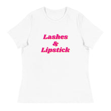 Load image into Gallery viewer, Lashes &amp; Lipstick Women's Relaxed T-Shirt
