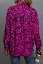 Load image into Gallery viewer, Leopard Print Long Sleeve Dropped Shoulder Shirt
