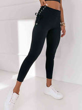 Load image into Gallery viewer, Wide Waistband Lace-Up Leggings
